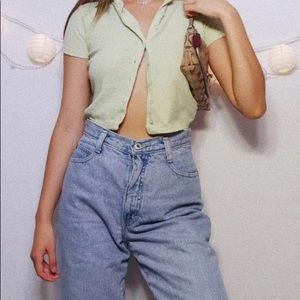 Brandy Melville Light Green Caroline Top